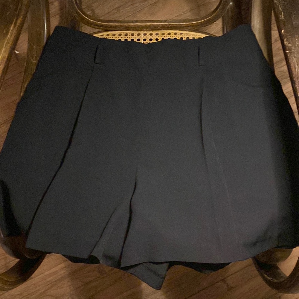 Pleated High Waisted Shorts
